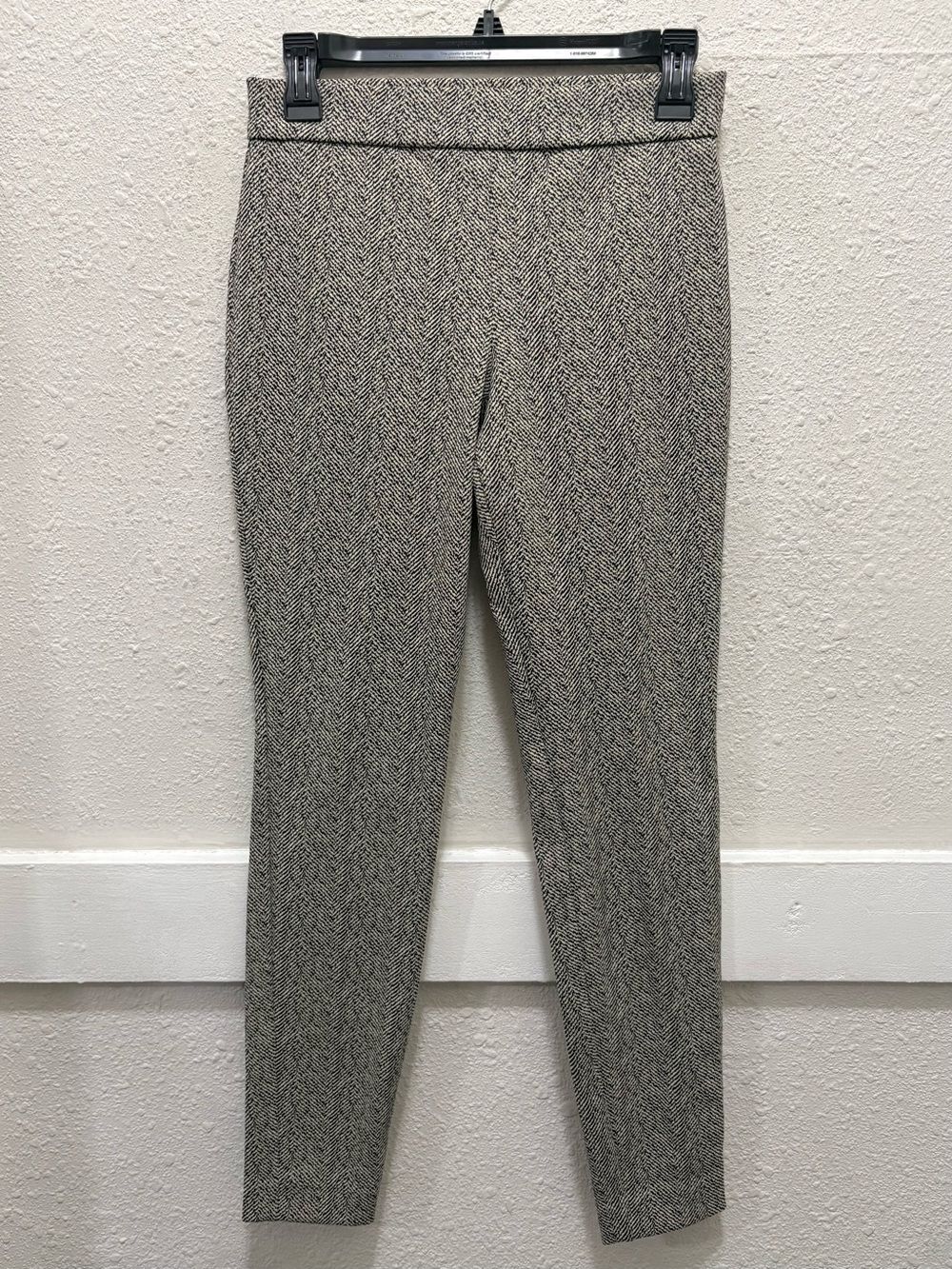 Theory Black and Cream Ponte Pull On Pants Size P-XS